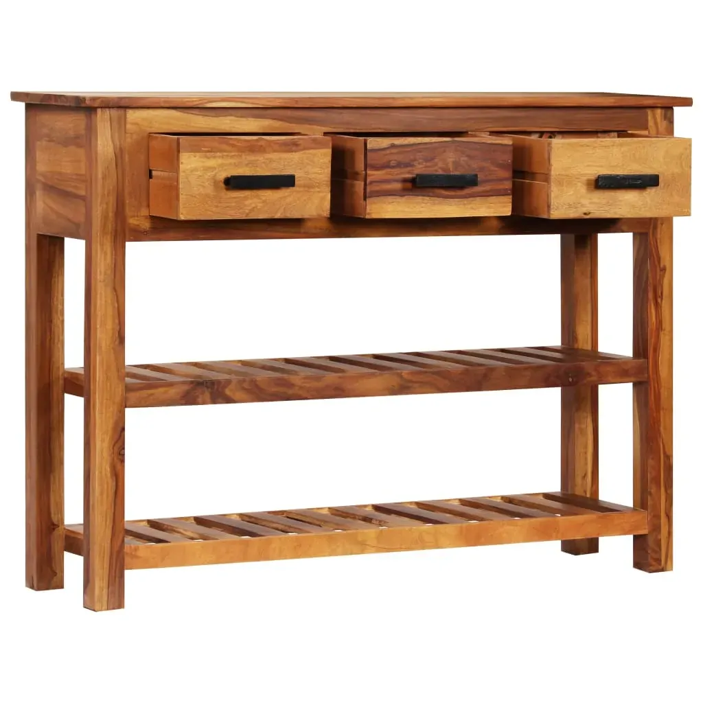 Sideboard with 3 Drawers 110x30x80 cm Solid Wood Acacia Price
