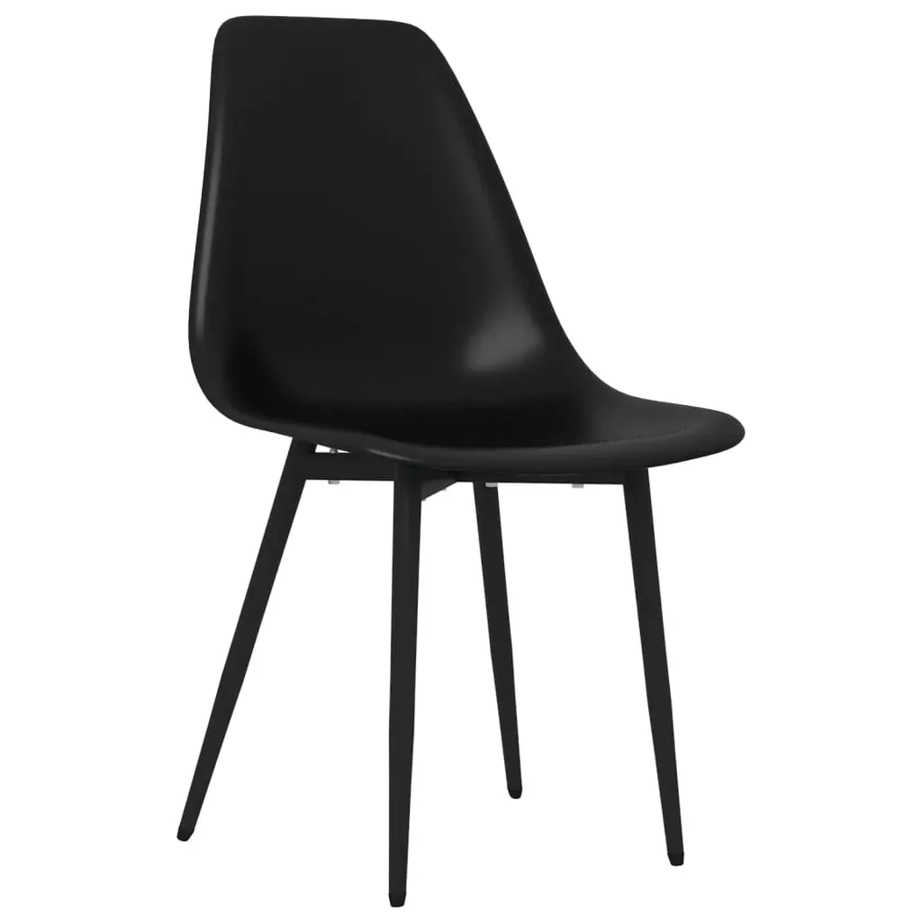 Dining Chairs 2 pcs Black PP Price
