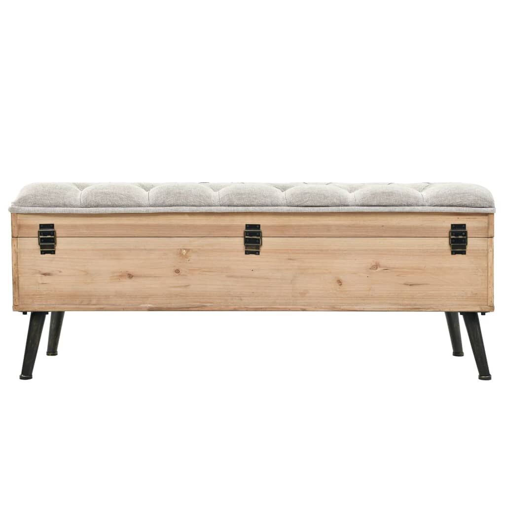 Storage Bench 110 cm Solid Firwood Price