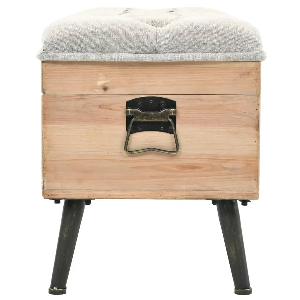 Storage Bench 110 cm Solid Firwood Price