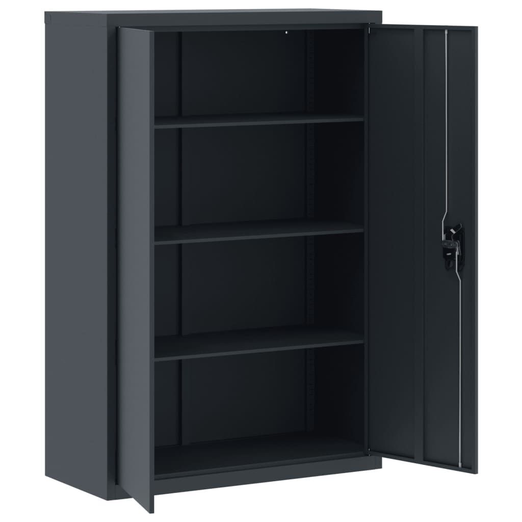 File Cabinet Anthracite 90x40x140 cm Steel Price