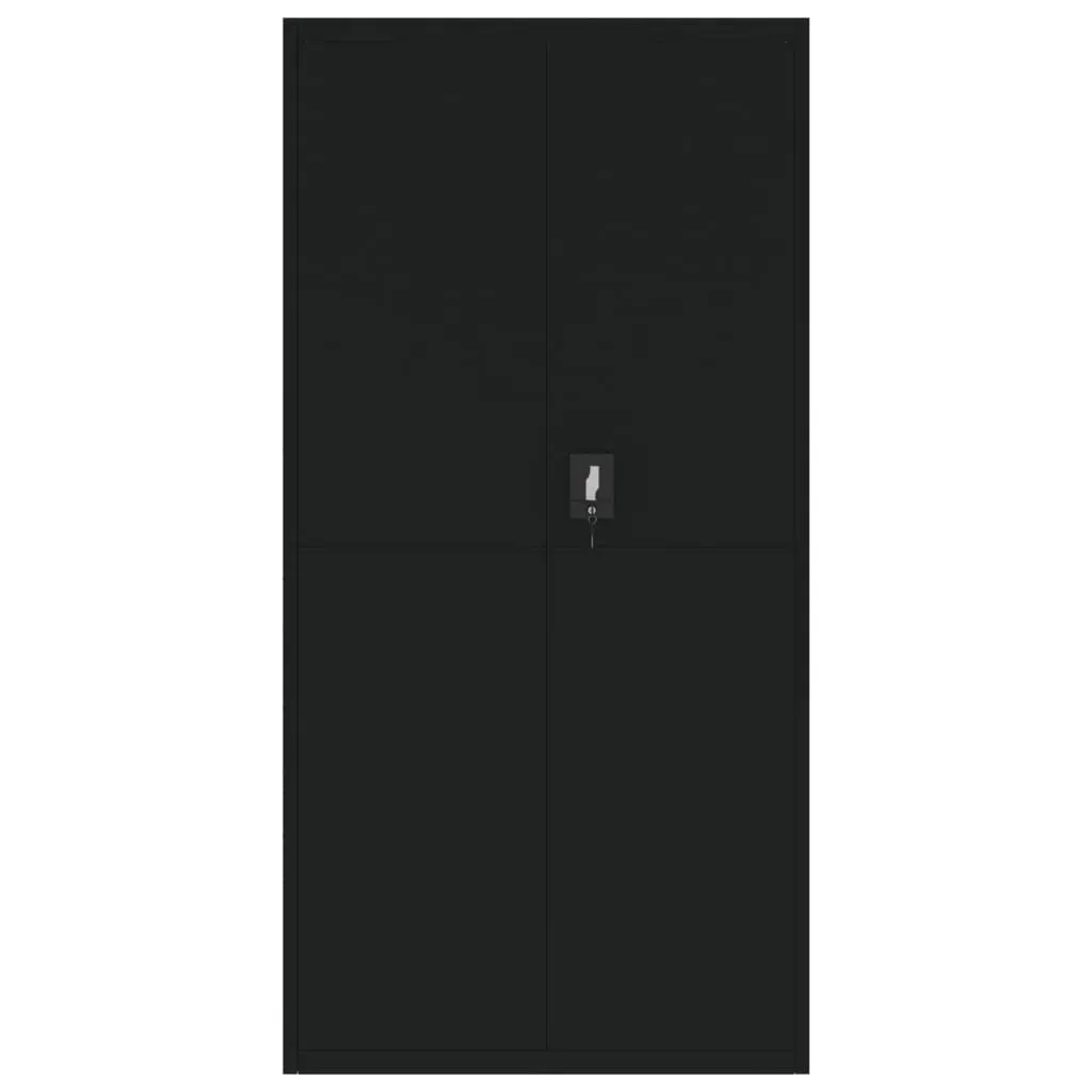 File Cabinet Black 90x40x180 cm Steel Price