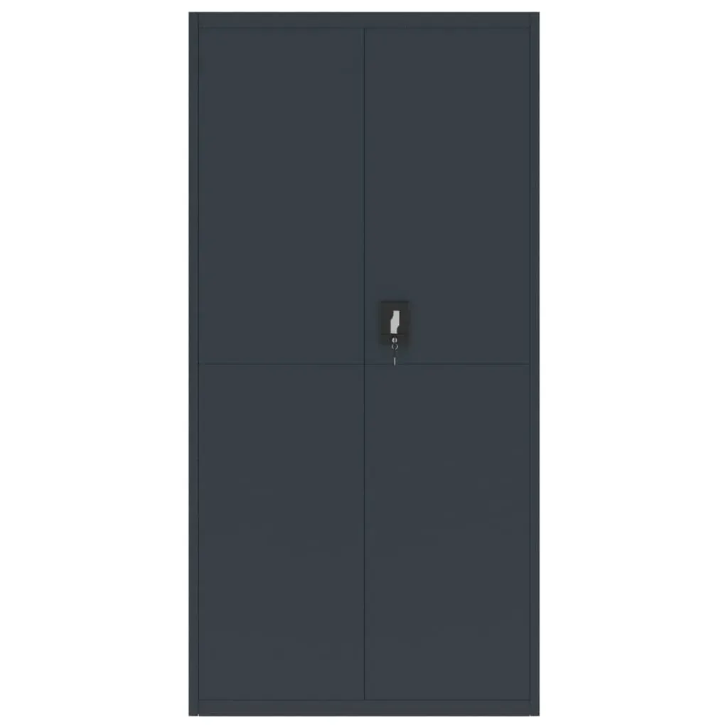File Cabinet Anthracite 90x40x180 cm Steel Price