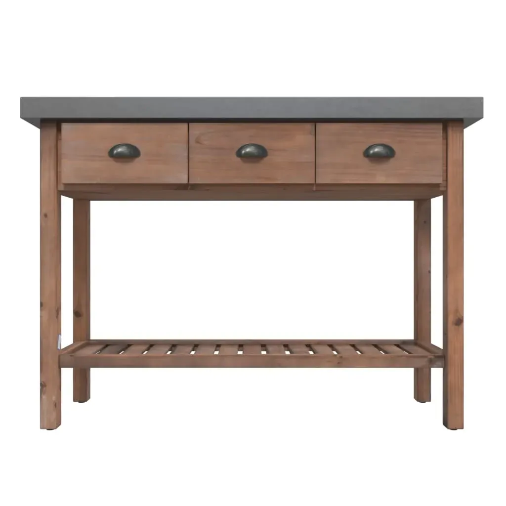 Console Table 110x35x80 cm Solid Wood Fir Price
