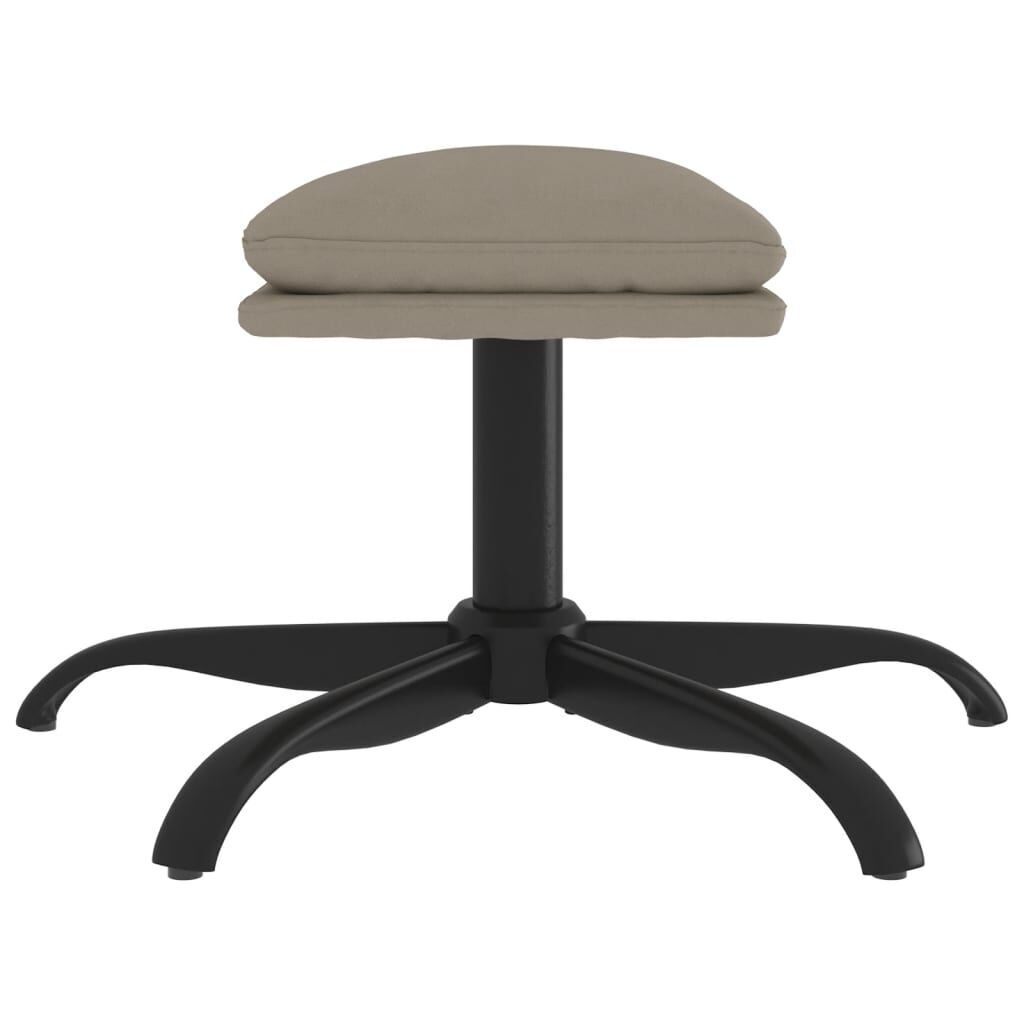 Footstool Light Grey 60x60x36 cm Velvet Price