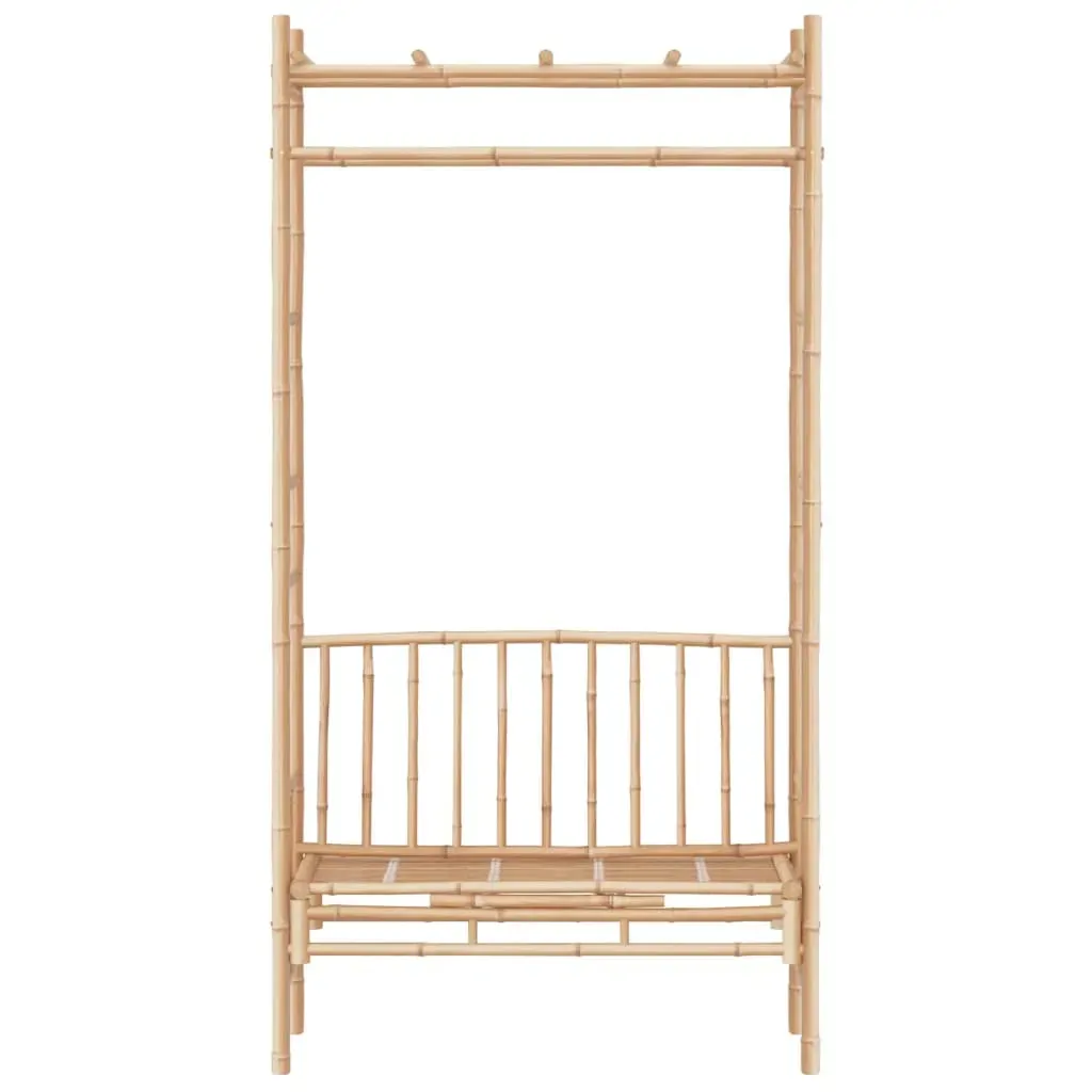 Garden Bench with Pergola 116 cm Bamboo Price