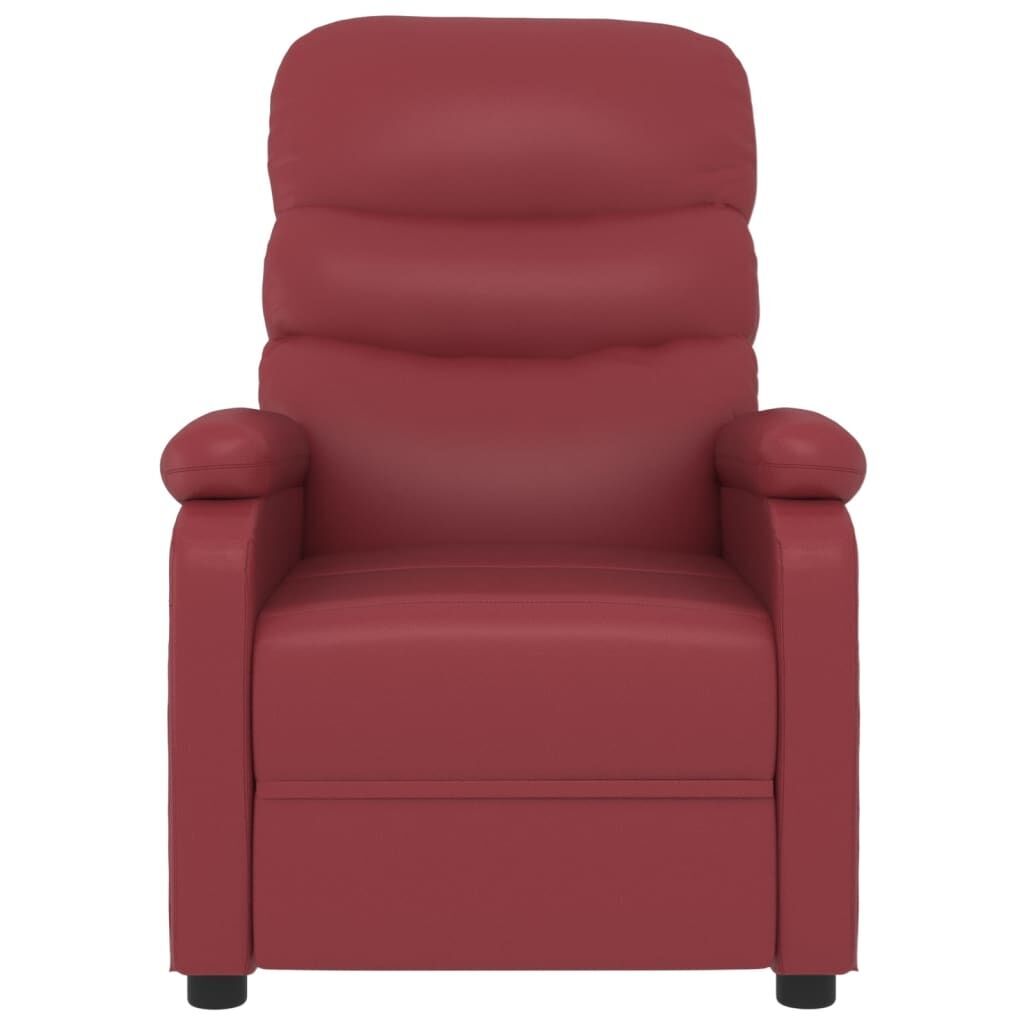 Massage Chair Wine Red Faux Leather Price