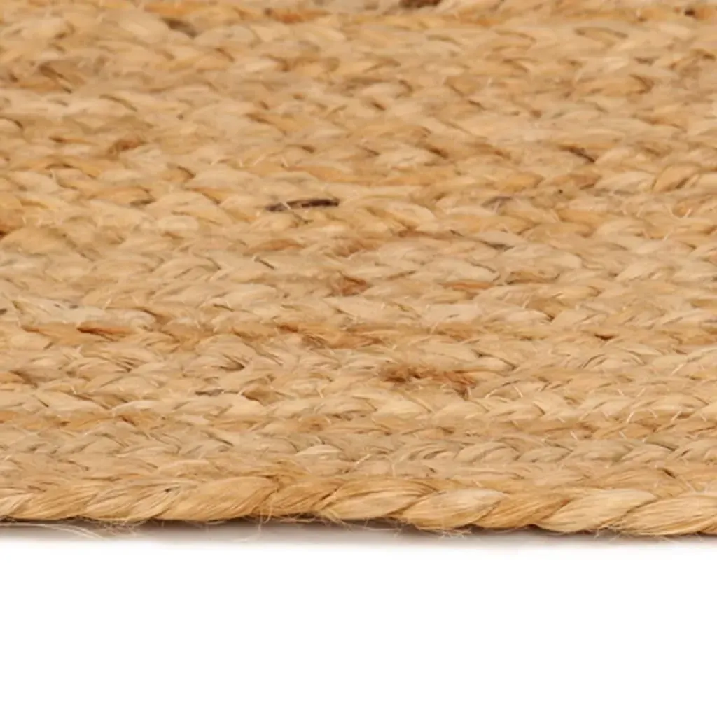 Area Rug Braided Jute 180 cm Round Price