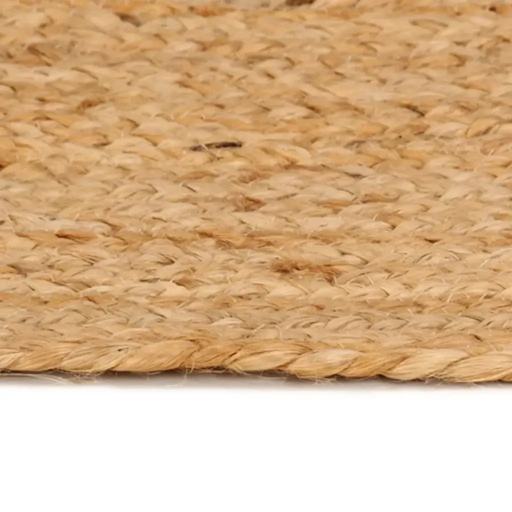 Area Rug Braided Jute 210 cm Round Price
