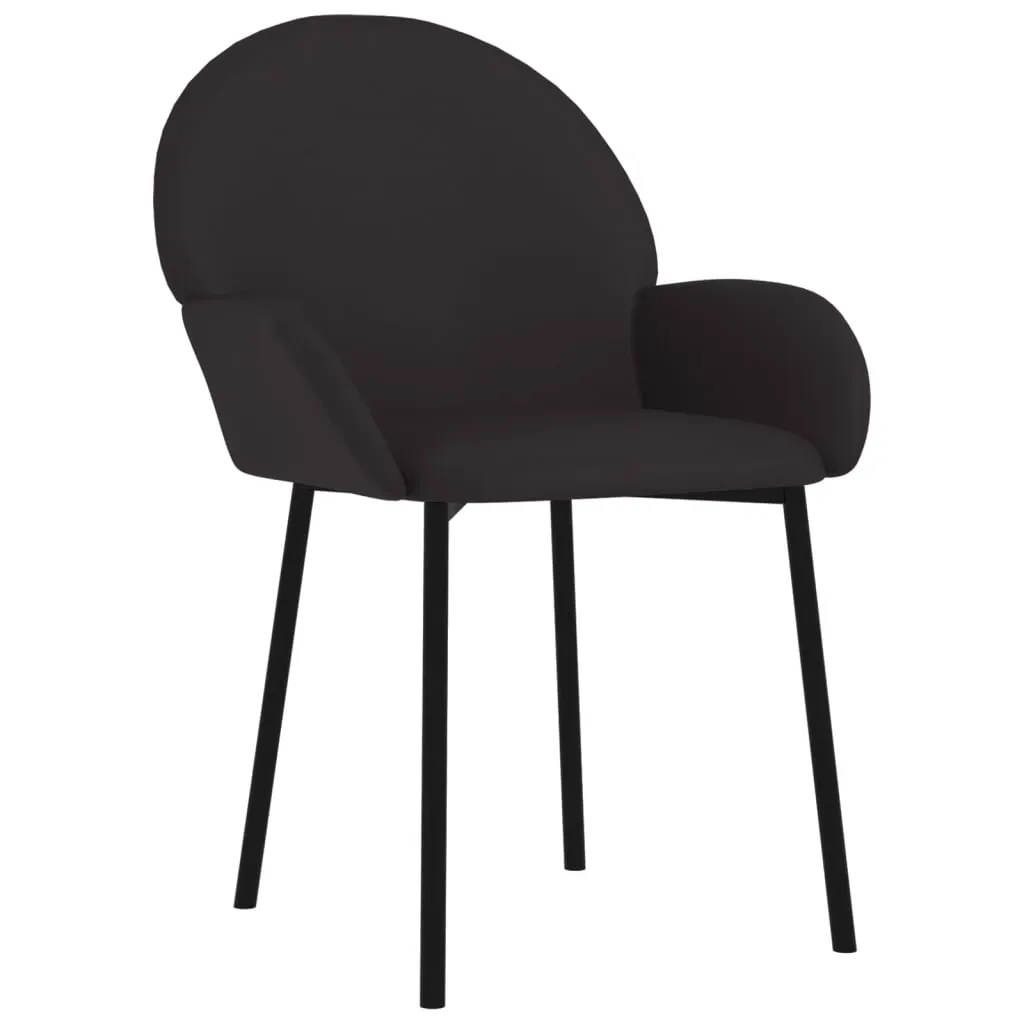 Dining Chairs 2 pcs Black Faux Leather Price