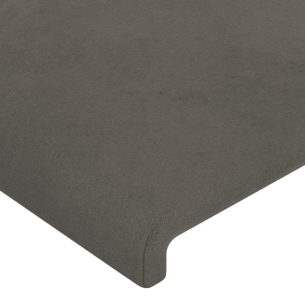 Headboards 2 pcs Dark Grey 100 cm Velvet Price