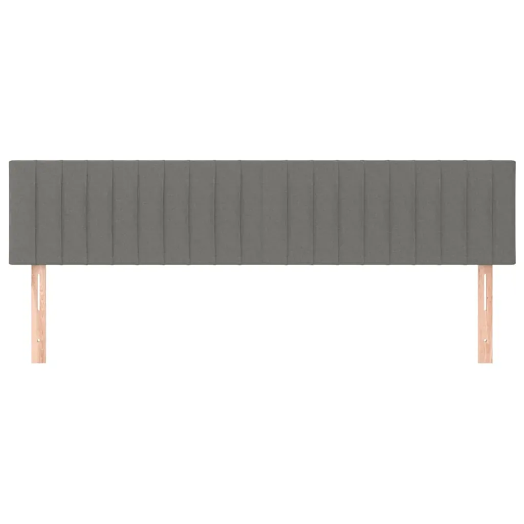 Headboards 2 pcs Dark Grey 100 cm Fabric Price