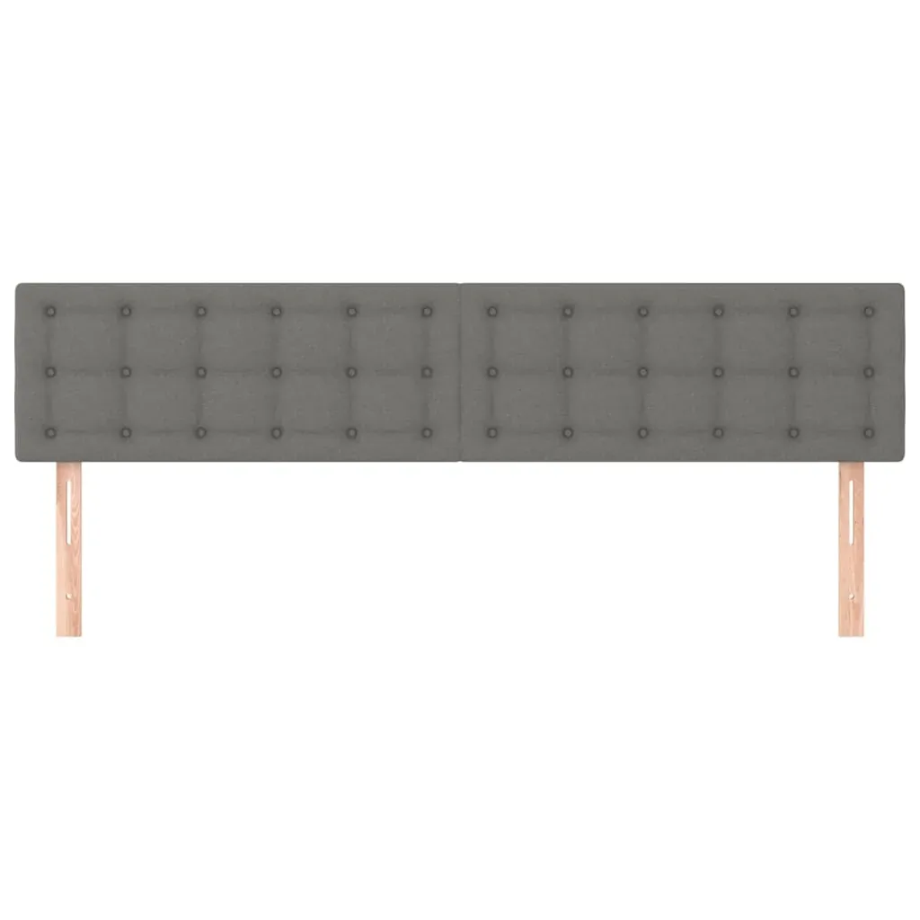 Headboards 2 pcs Dark Grey 100 cm Fabric Price