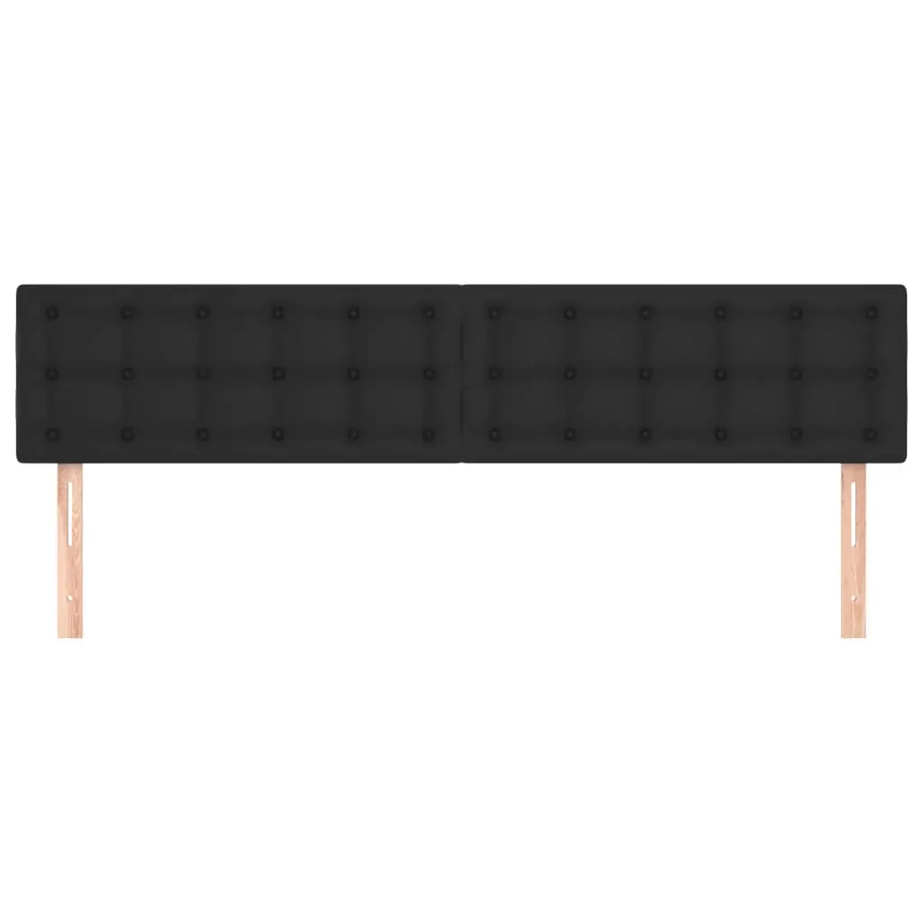 Headboards 2 pcs Black 100 cm Faux Leather Price