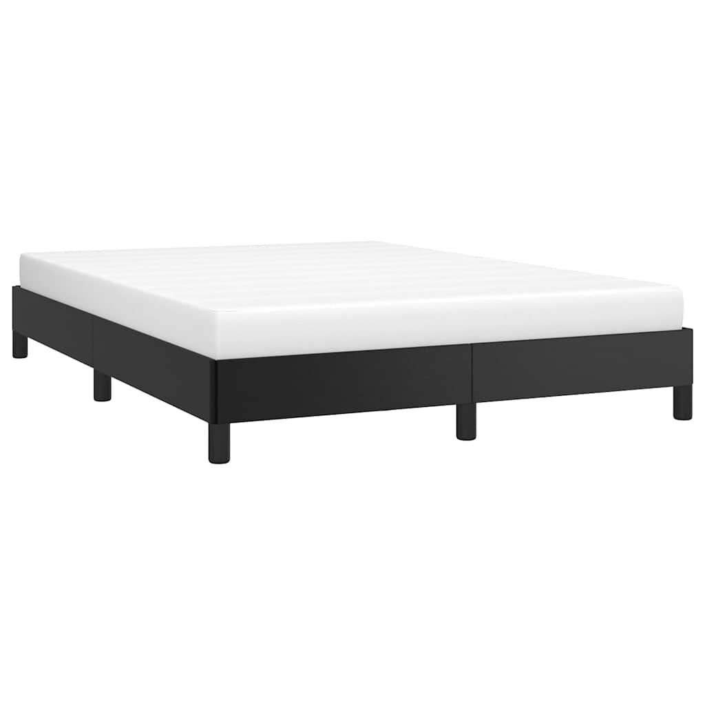 Bed Frame without Mattress Black 152x203 cm Queen Faux Leather Price