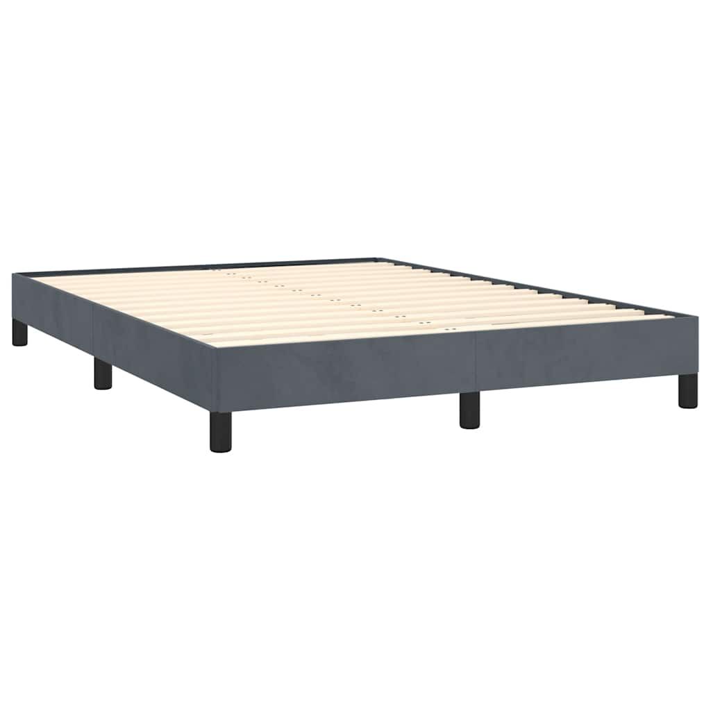 Bed Frame without Mattress Dark Grey 152x203 cm Queen Velvet Price