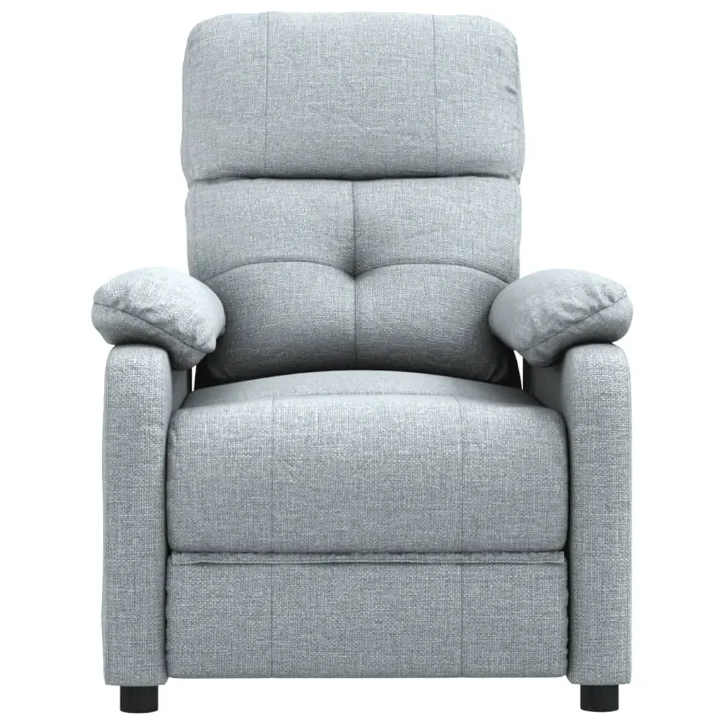 Recliner Chair Light Grey Fabric Price