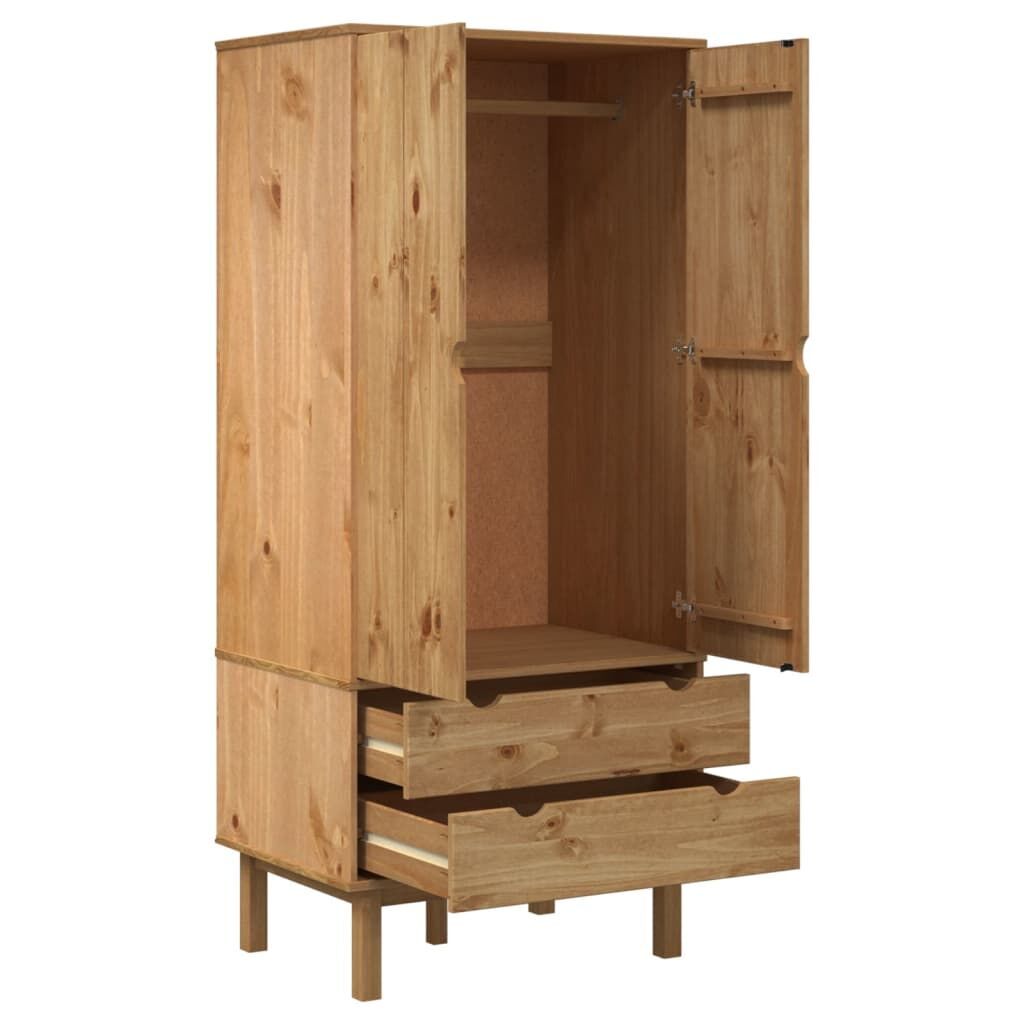 Wardrobe OTTA 76.5x53x172 cm Solid Wood Pine Price