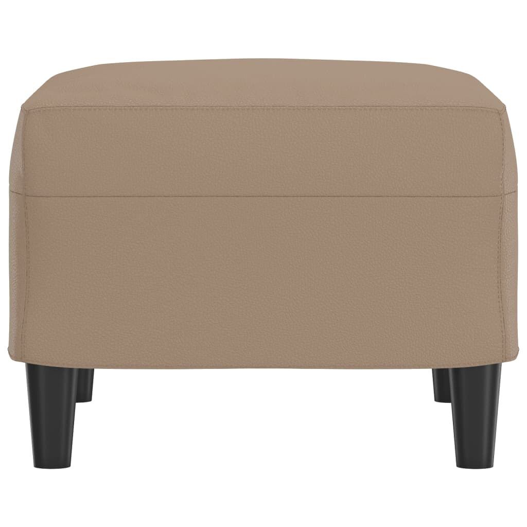 Footstool Cappuccino 60x50x41 cm Faux Leather Price
