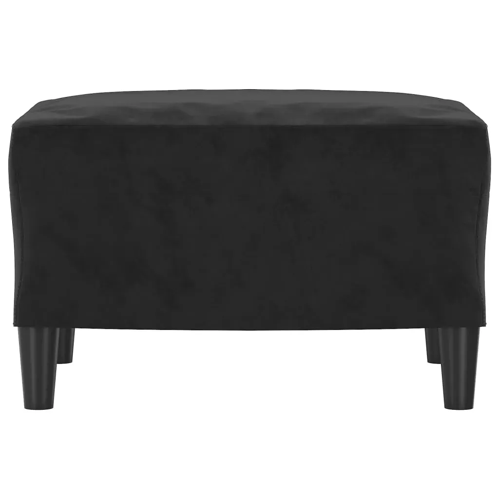 Footstool Black 60x50x41 cm Velvet Price