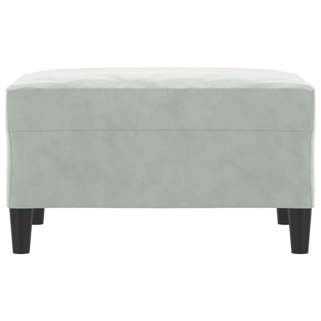 Footstool Light Grey 70x55x41 cm Velvet Price