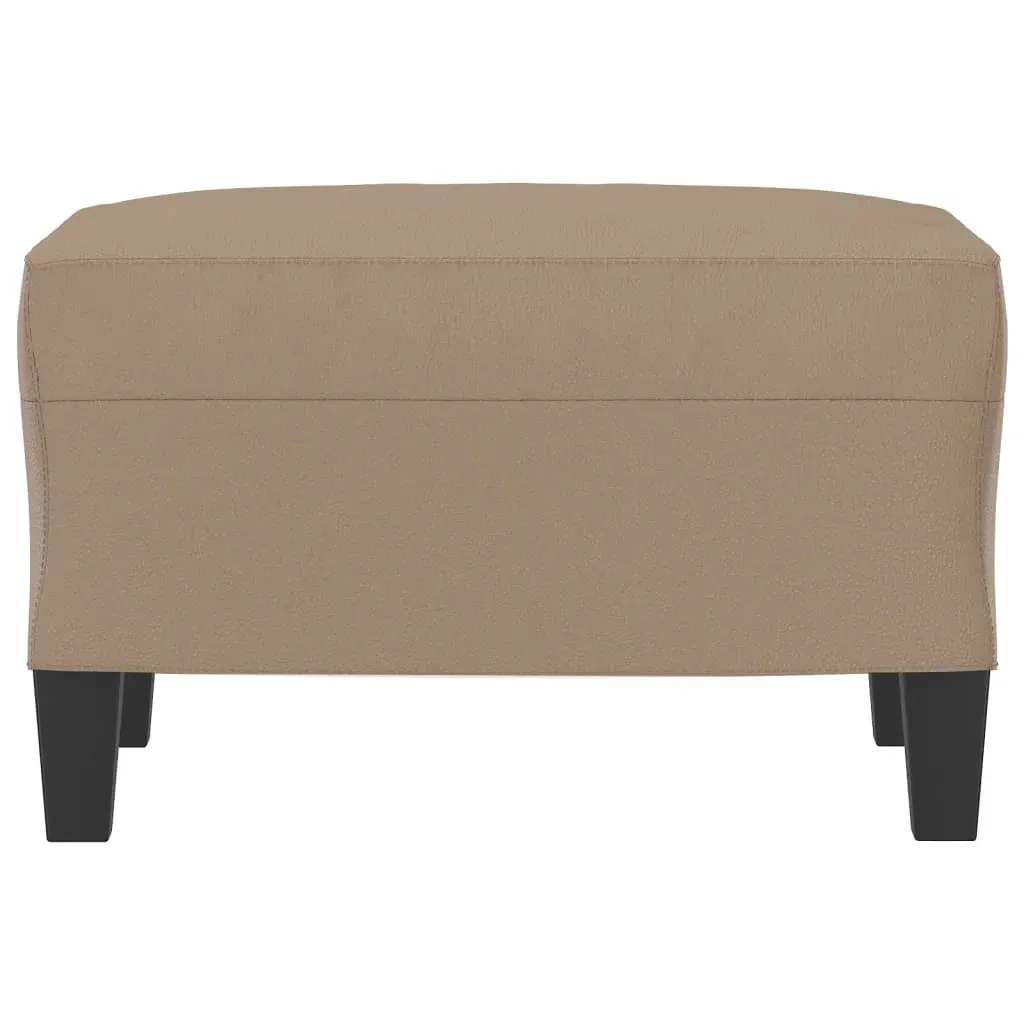 Footstool Cappuccino 60x50x41 cm Faux Leather Price