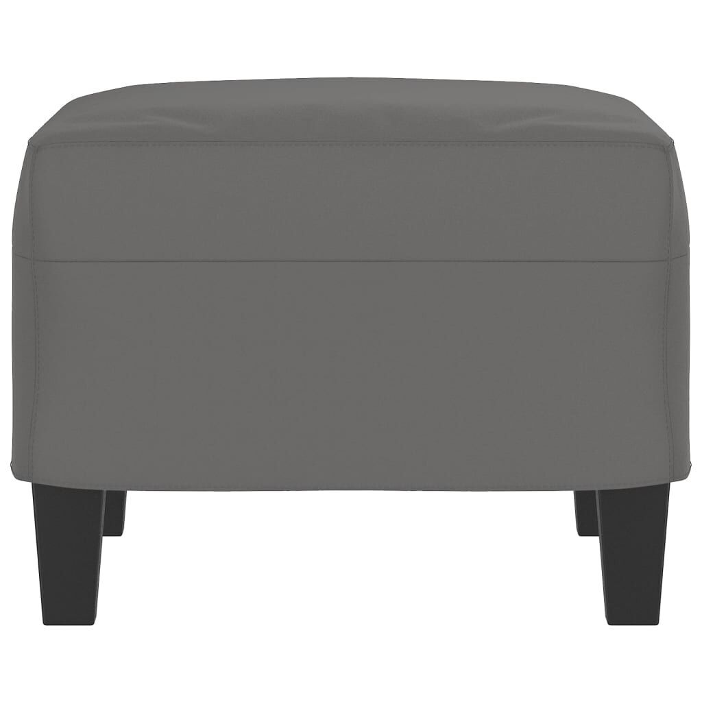 Footstool Dark Grey 60x50x41 cm Microfibre Fabric Price