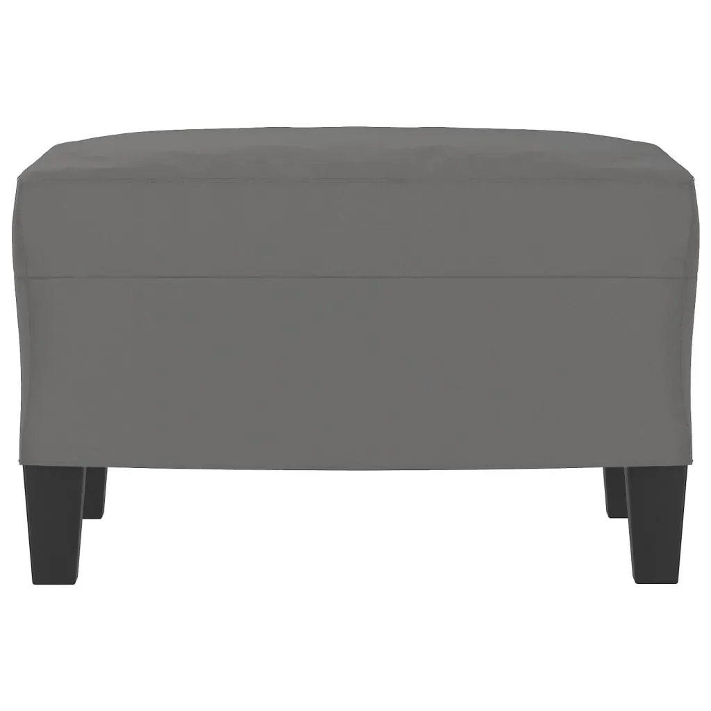 Footstool Dark Grey 60x50x41 cm Microfibre Fabric Price