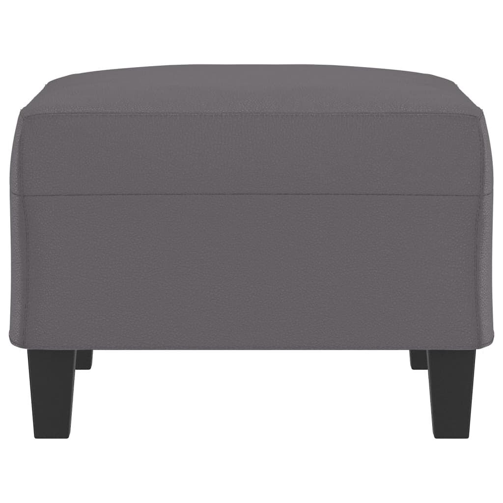 Footstool Grey 70x55x41 cm Faux Leather Price