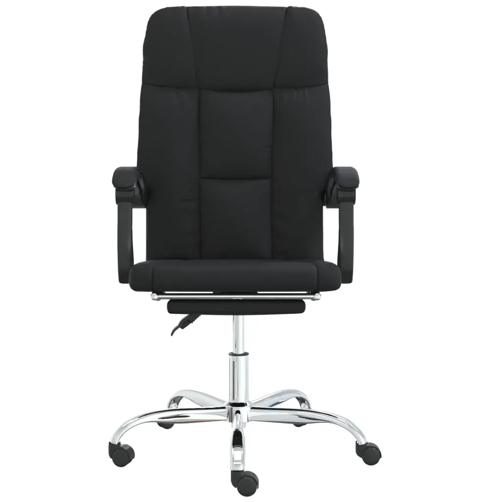 Reclining Office Chair Black Faux Leather Price