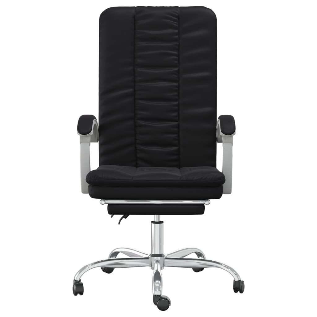 Reclining Office Chair Black Faux Leather Price