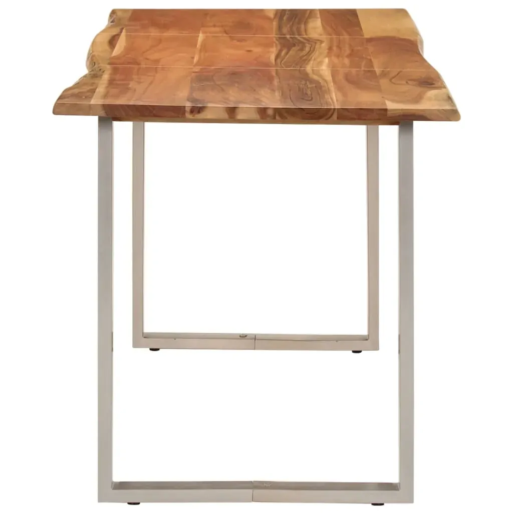 Dining Table 140x70x76 cm Solid Wood Acacia Price