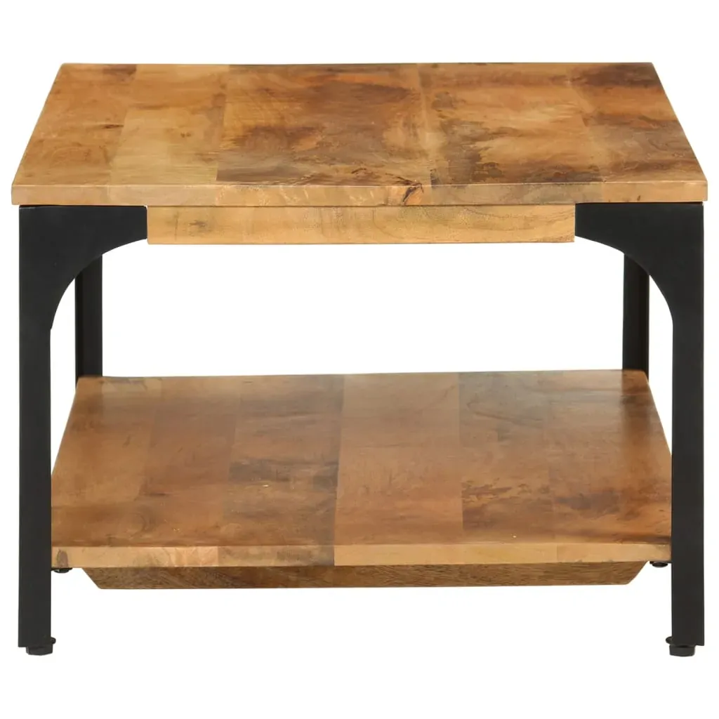 2-Layer Coffee Table 100x55x38 cm Solid Wood Mango and Steel Price