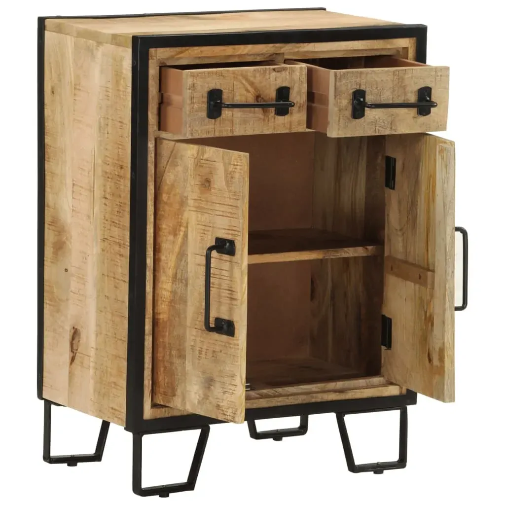 Sideboard with 2 Drawers 53x31x72 cm Solid Wood Mango and Iron Price