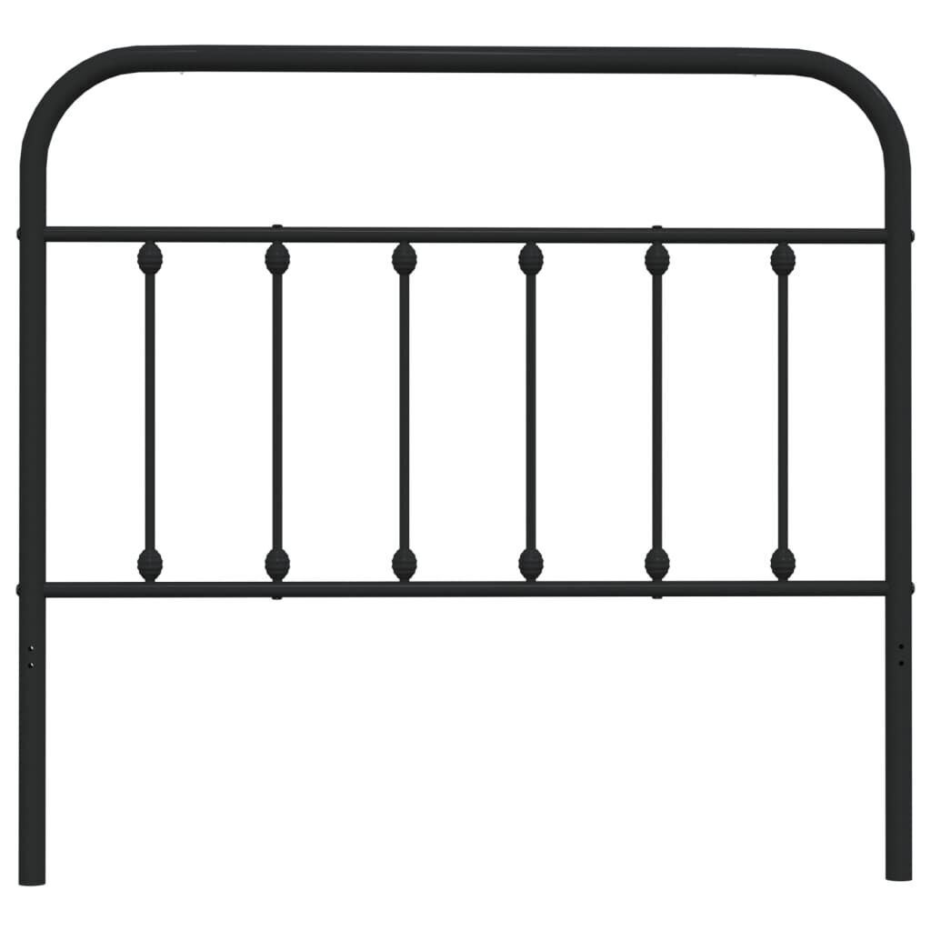 Metal Headboard Black 107 cm King Single Price