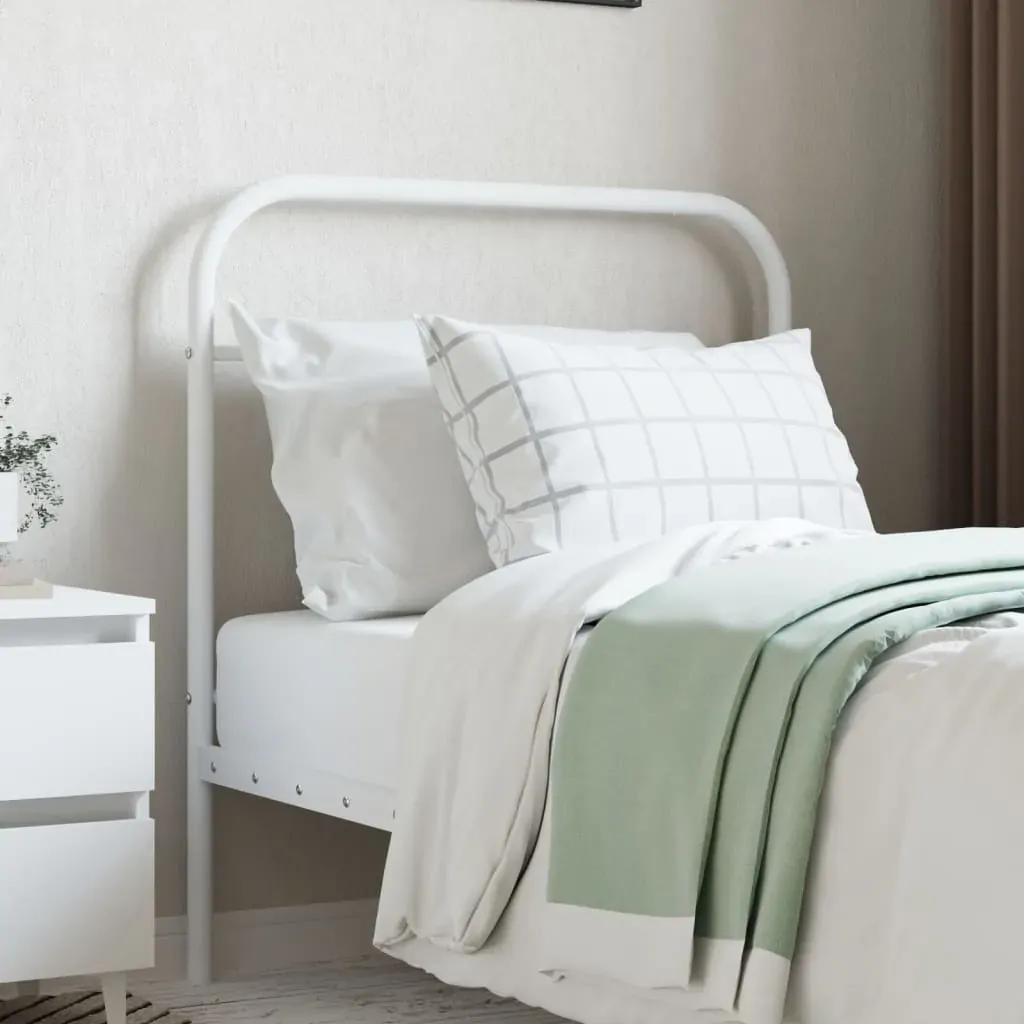 Metal Headboard White 90 cm Price