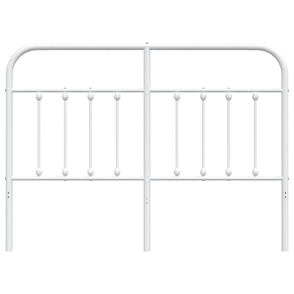 Metal Headboard White 152 cm Queen Price