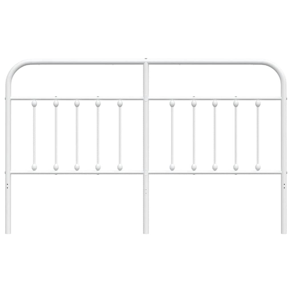 Metal Headboard White 183 cm King Price