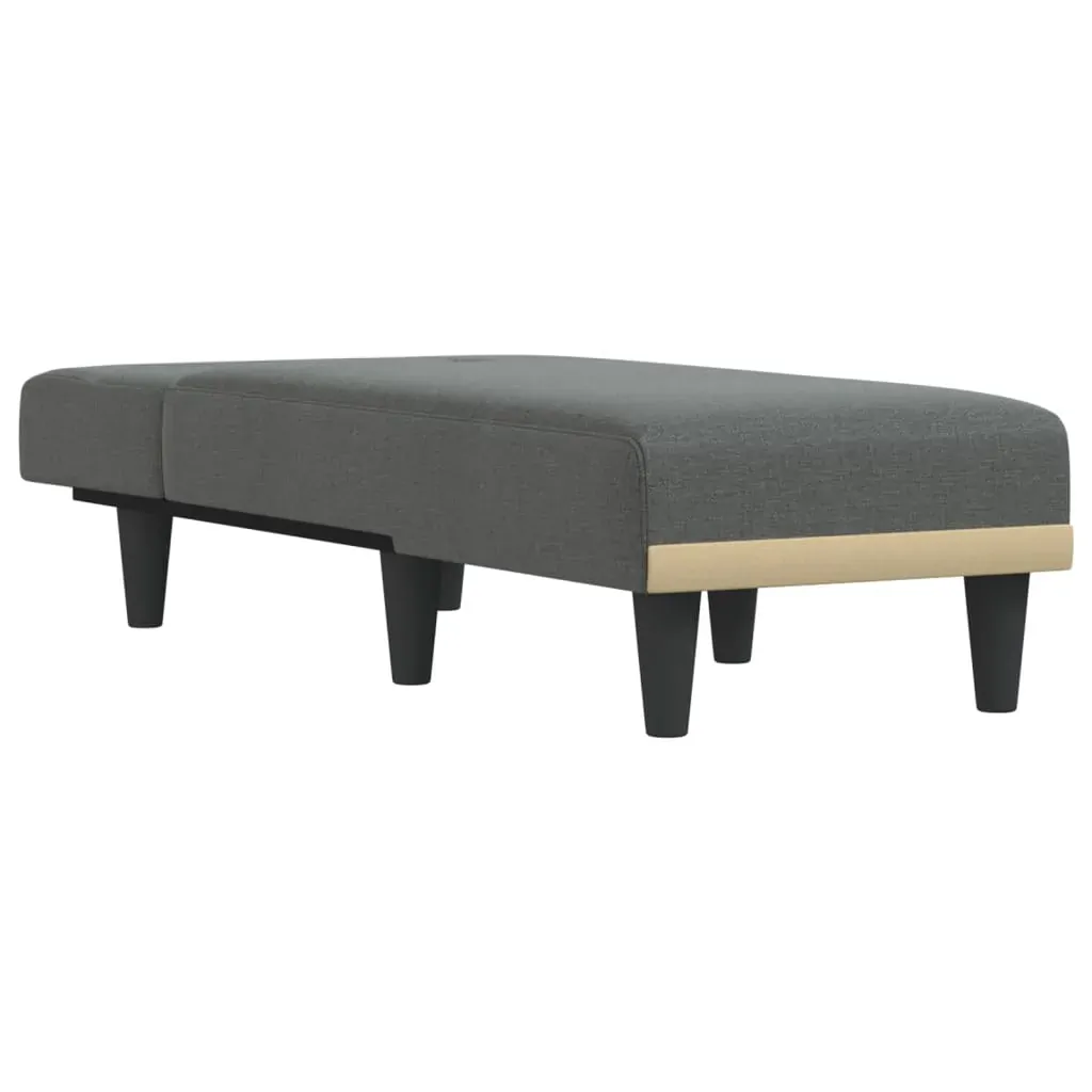 Chaise Longue Dark Grey Fabric Price