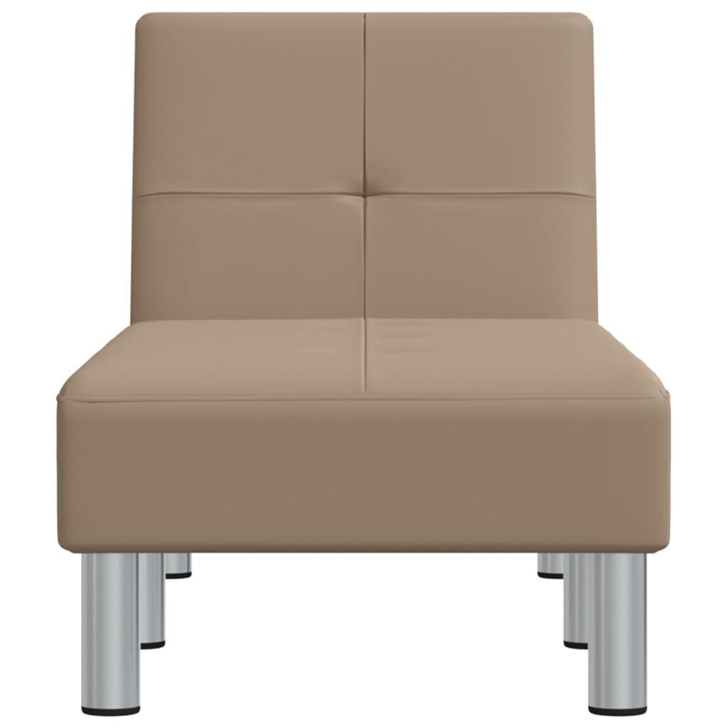 Chaise Longue Capuccino Faux Leather Price