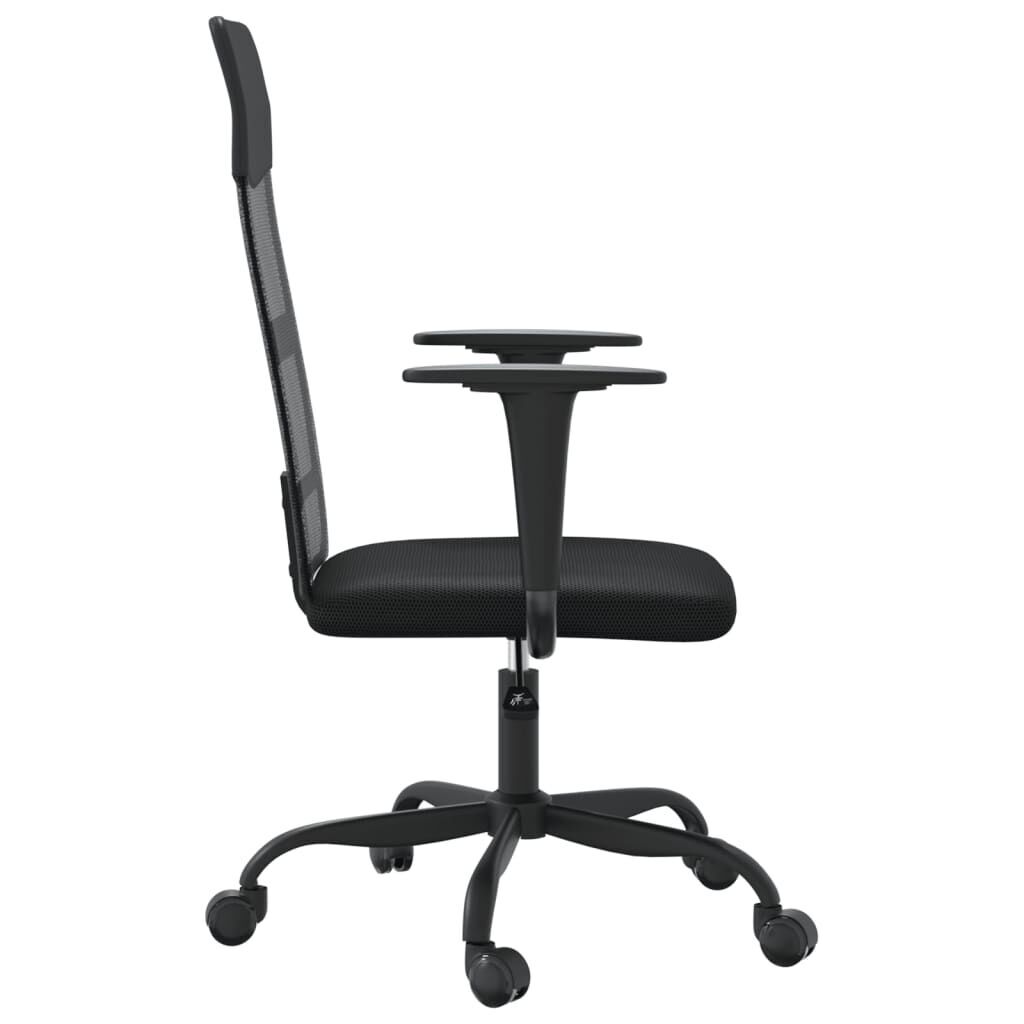 Office Chair Height Adjustable Black Mesh Fabric and Faux Leather Price