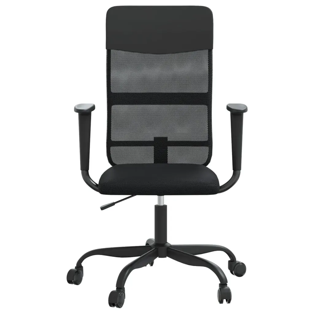 Office Chair Height Adjustable Black Mesh Fabric and Faux Leather Price