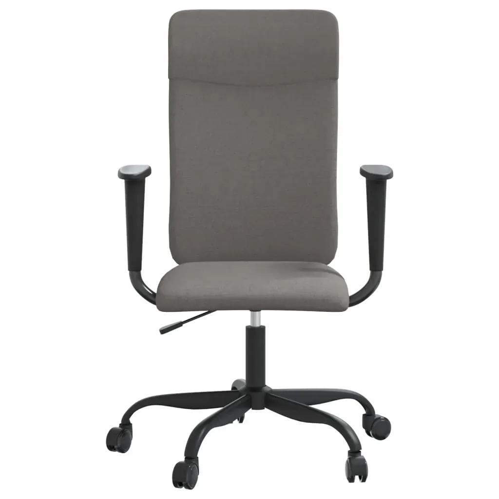 Office Chair Height Adjustable Dark Grey Fabric Price