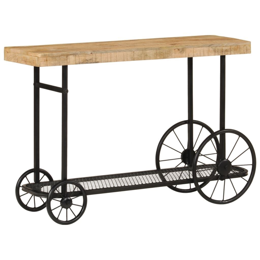 Console Table 112x36x76 cm Solid Wood Mango and Iron Price