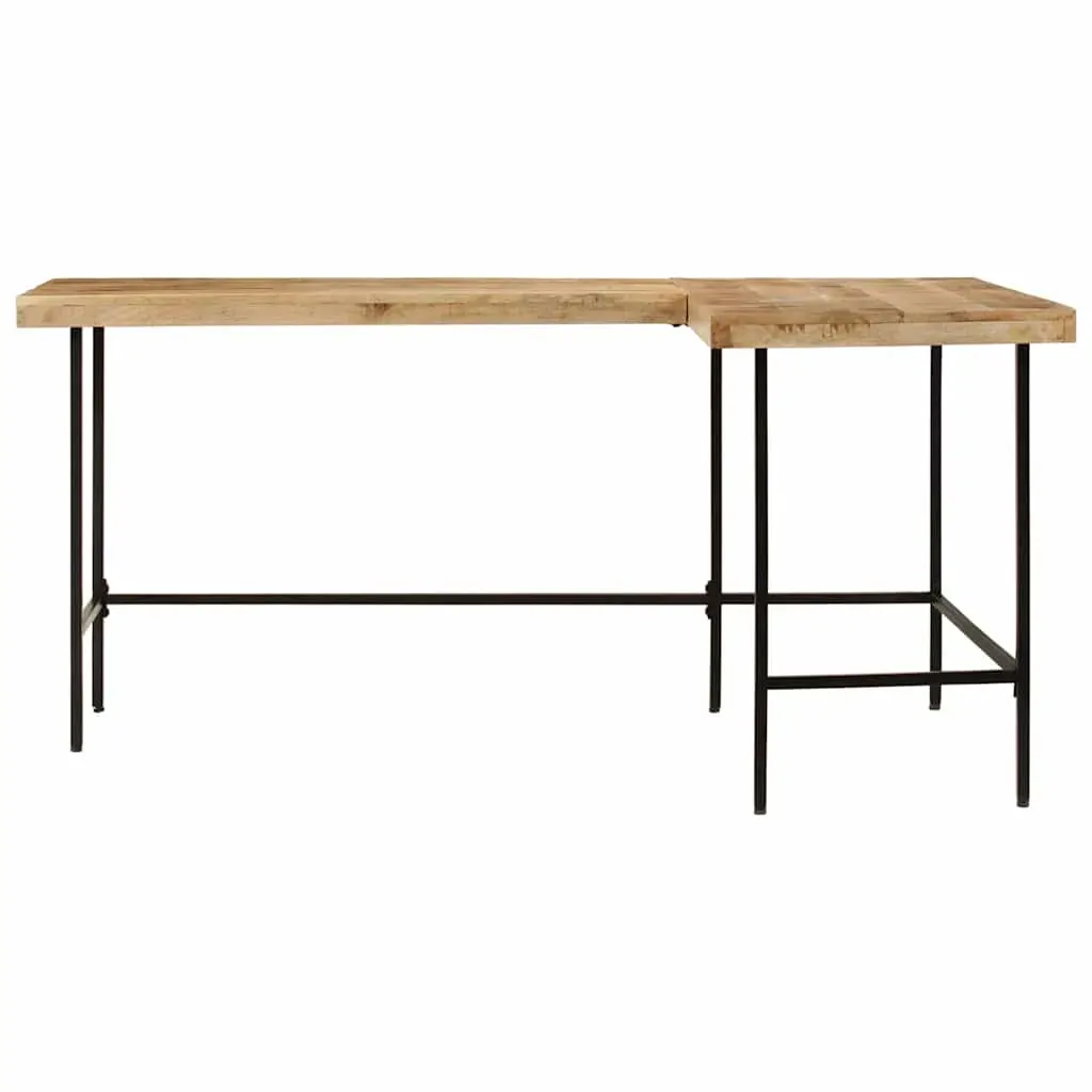 Desk 165x110x77 cm Solid Wood Mango and Iron Price