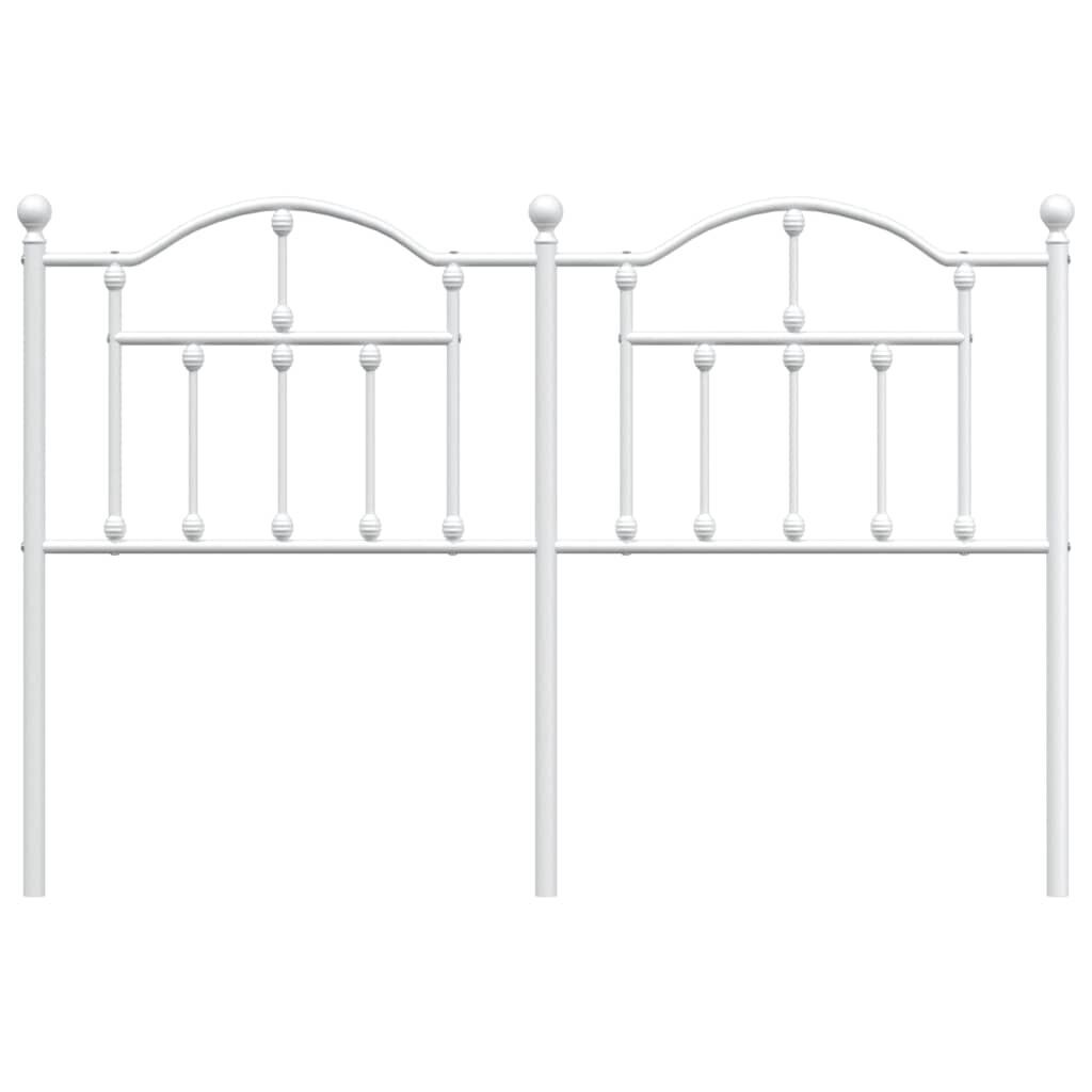 Metal Headboard White 152 cm Queen Price
