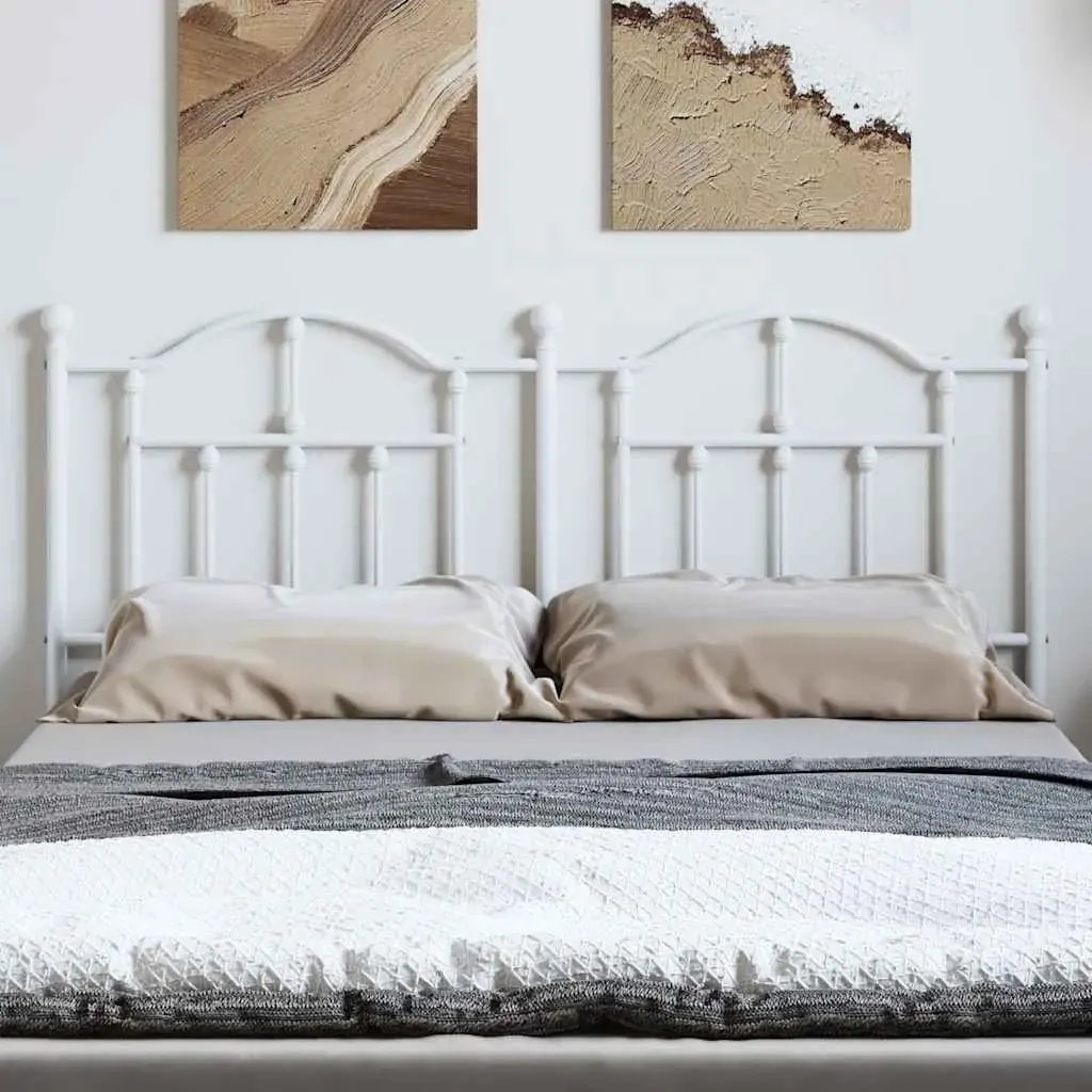 Metal Headboard White 152 cm Queen Price