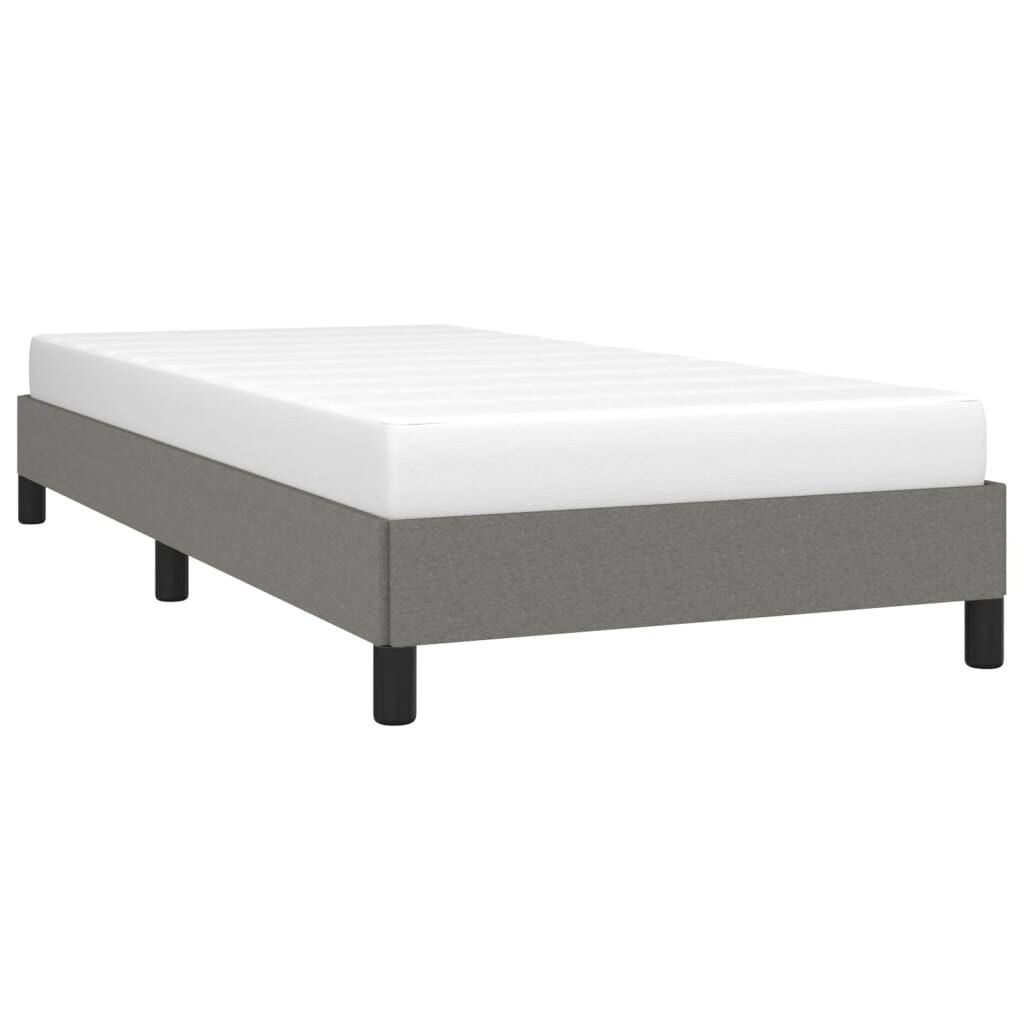 Bed Frame without Mattress Dark Grey King Single Fabric Price