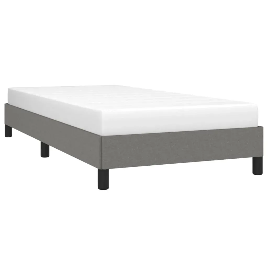 Bed Frame without Mattress Dark Grey King Single Fabric Price
