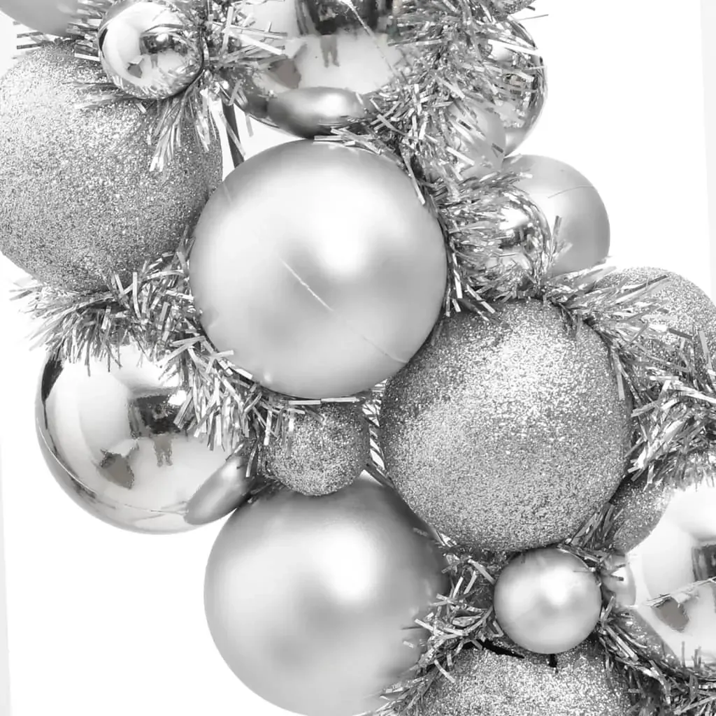 Christmas Wreath Silver 45 cm Polystyrene Price